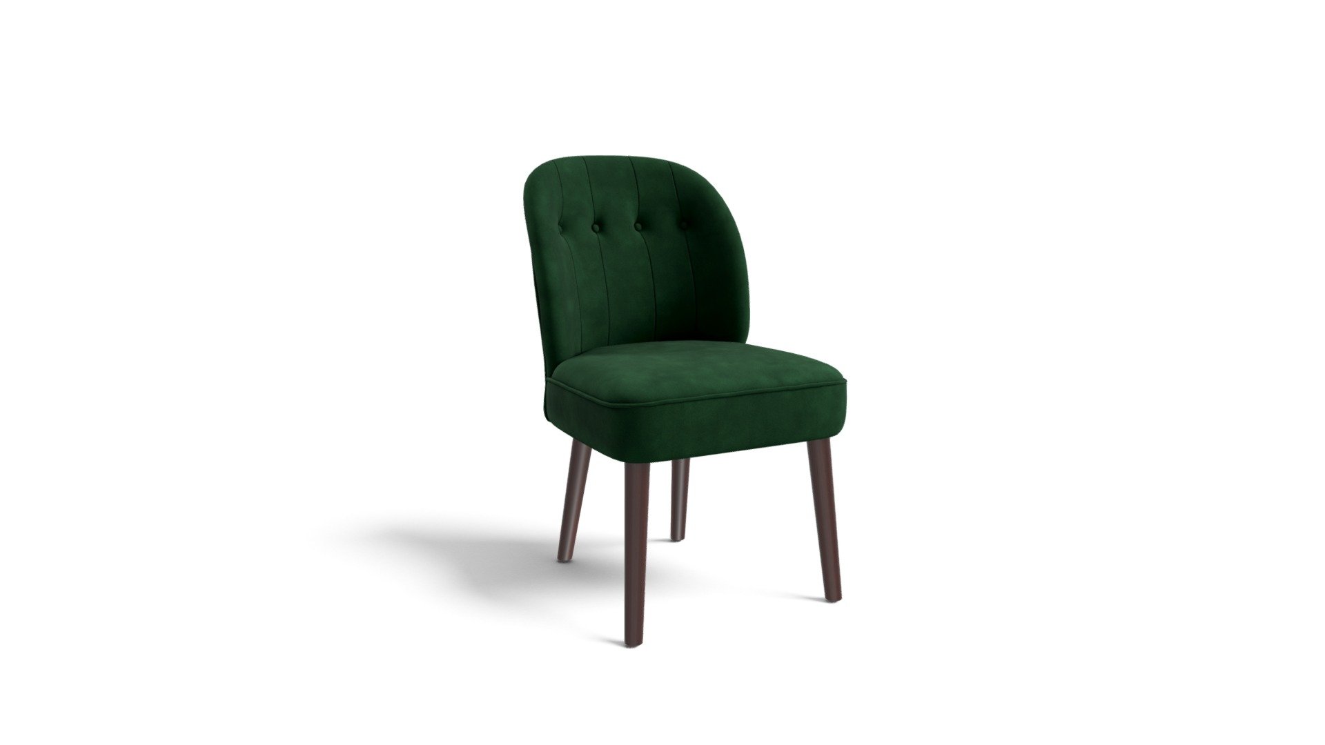 Set Of 2 Margot Dining Chairs, Pine Green Velvet