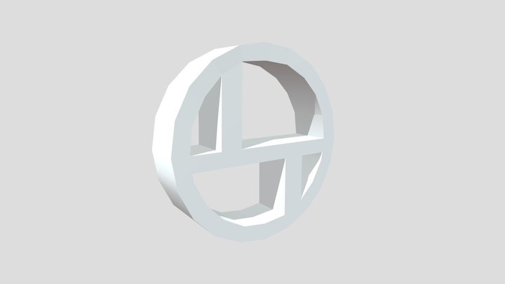 Round wall shelf 3D Model