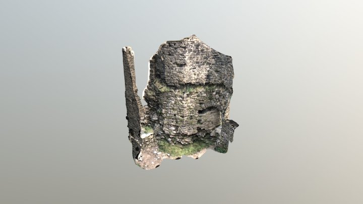 Pennard Castle Tower Interior 3D Model