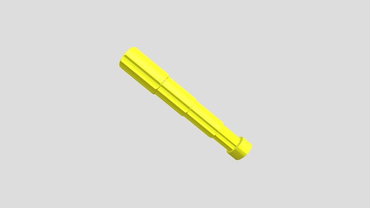 Telescope thats oddly yellow 3D Model