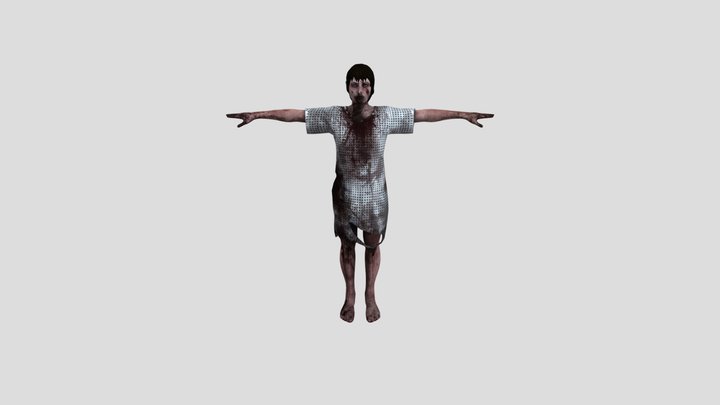 Zombie Jill 3D Model