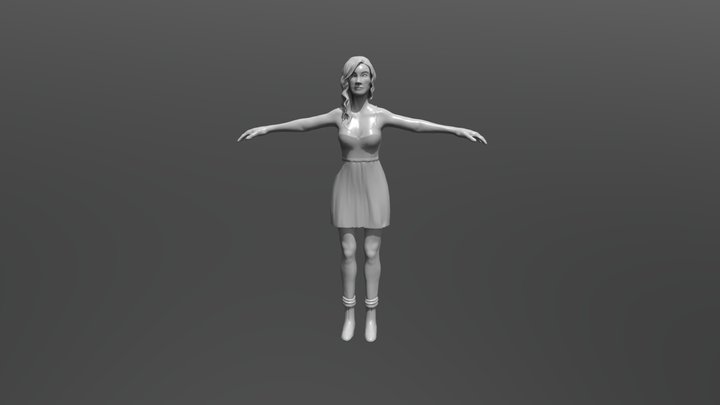 Girl Sculpt 3D Model