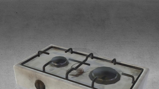 Gas stove 3D Model