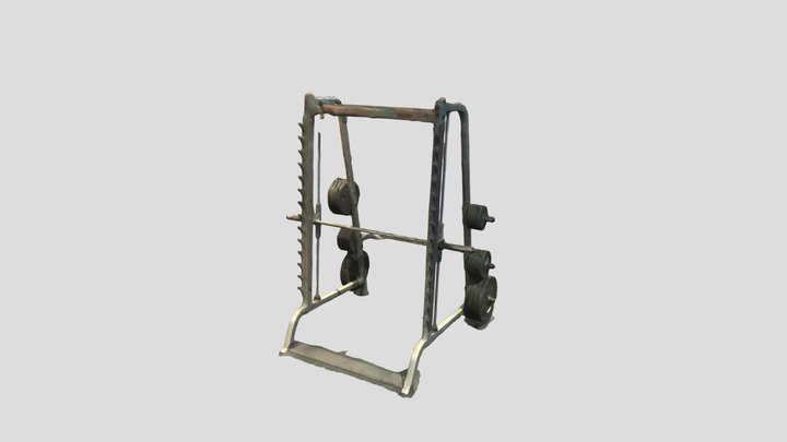 Smith Machine - Fitness Equipment 3D Model