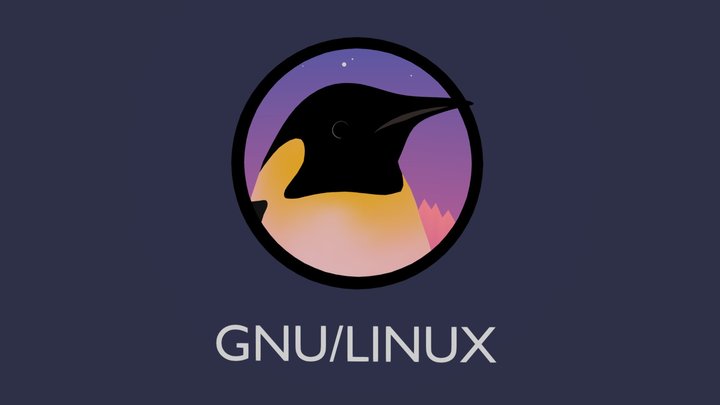 GNU/LINUX Logo 3D Model