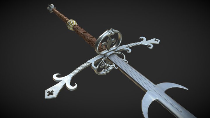 Zweihander 3D Model