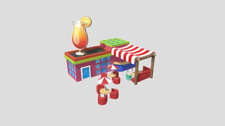 Cafe 3D Model
