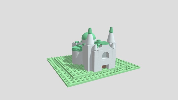 Cathedral Bascilla Saint Louis 3D Model