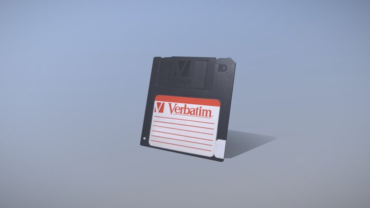 Verbatim Floppy Disk 3.5" 3D Model