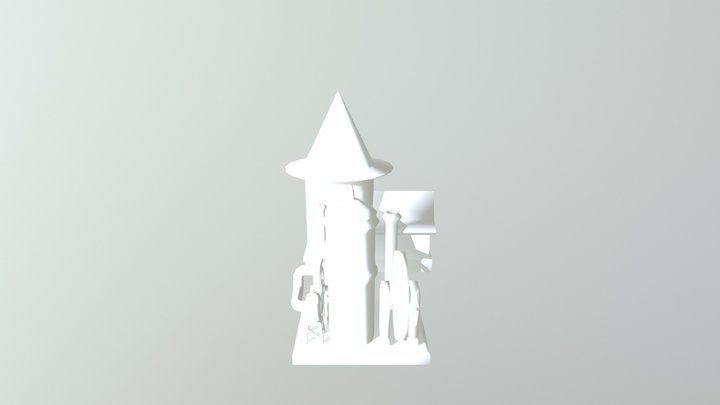 Steam Building 3D Model