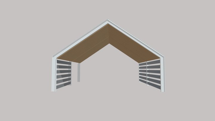 Двухскатный Лофт 3D Model