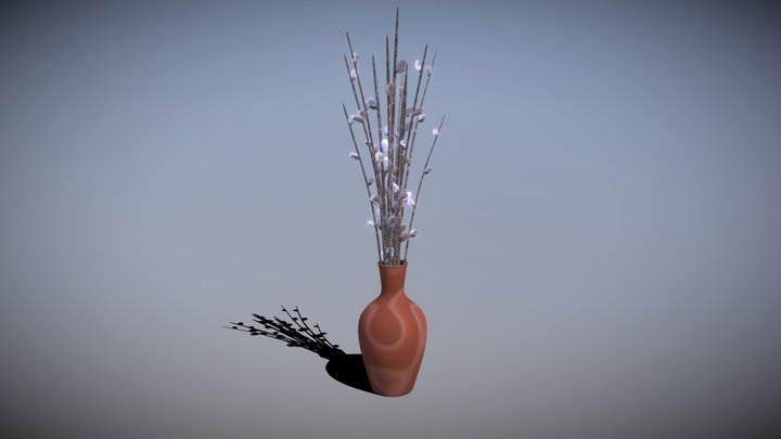 Willow Bouqette 3D Model