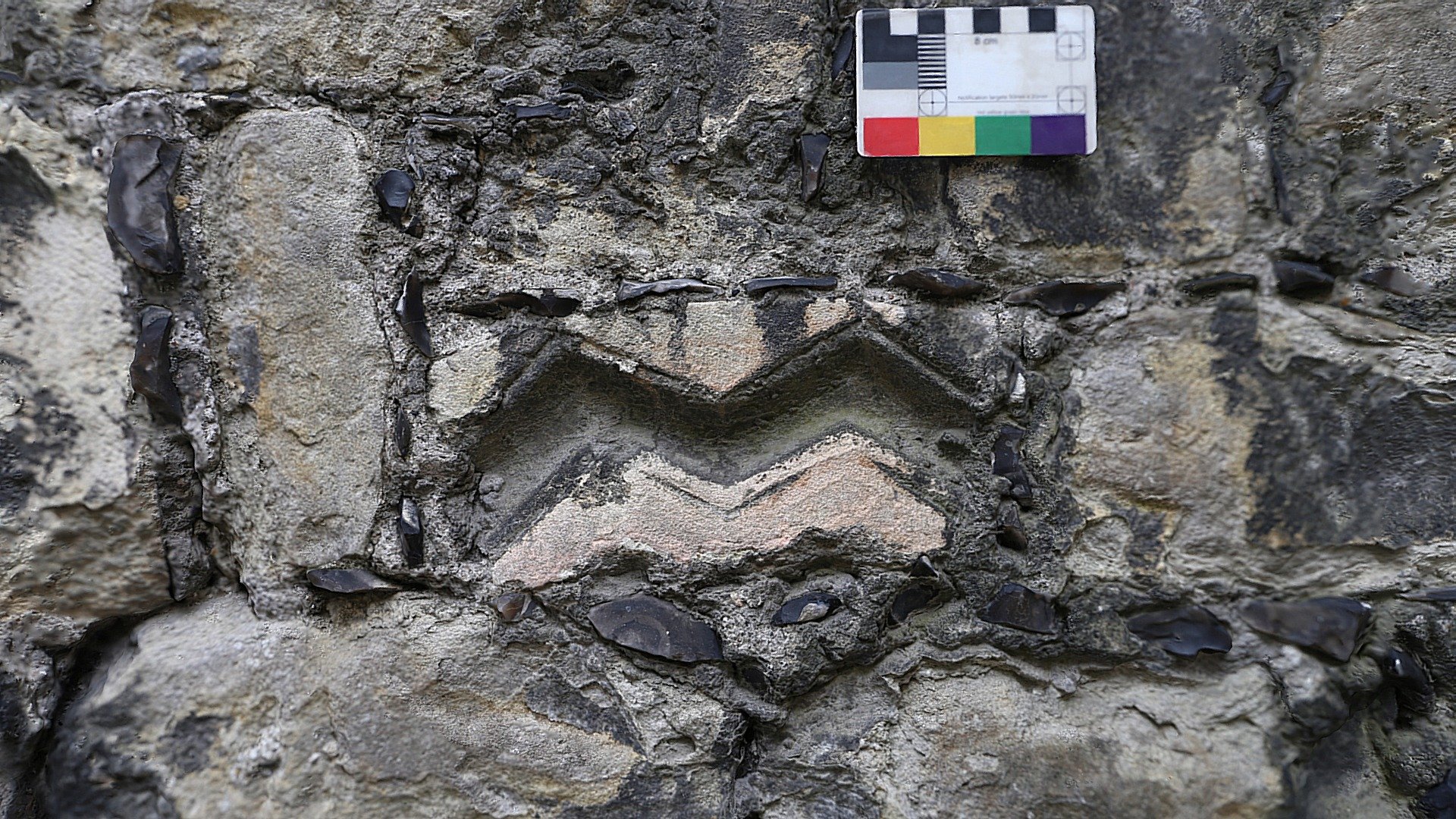 Reused zigzag shaft fragment N1 3D model by Rochester Cathedral (rochestercathedral