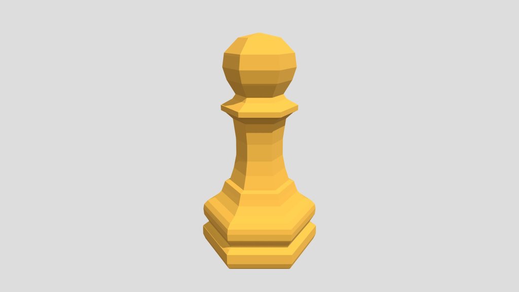 Low Poly Chess Pawn