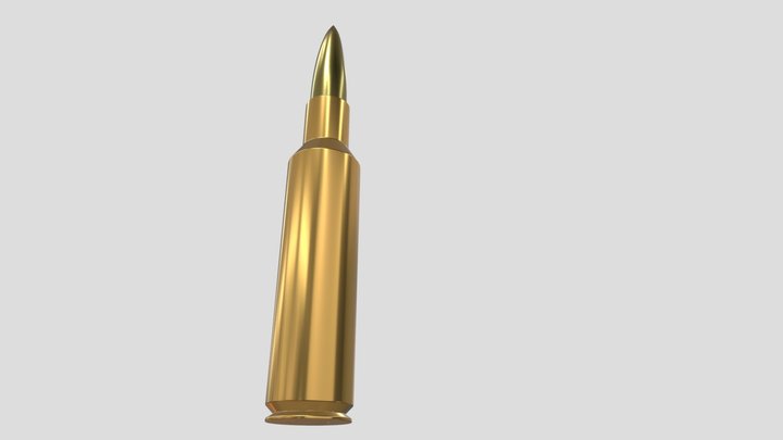 Rifle Round 3D Model