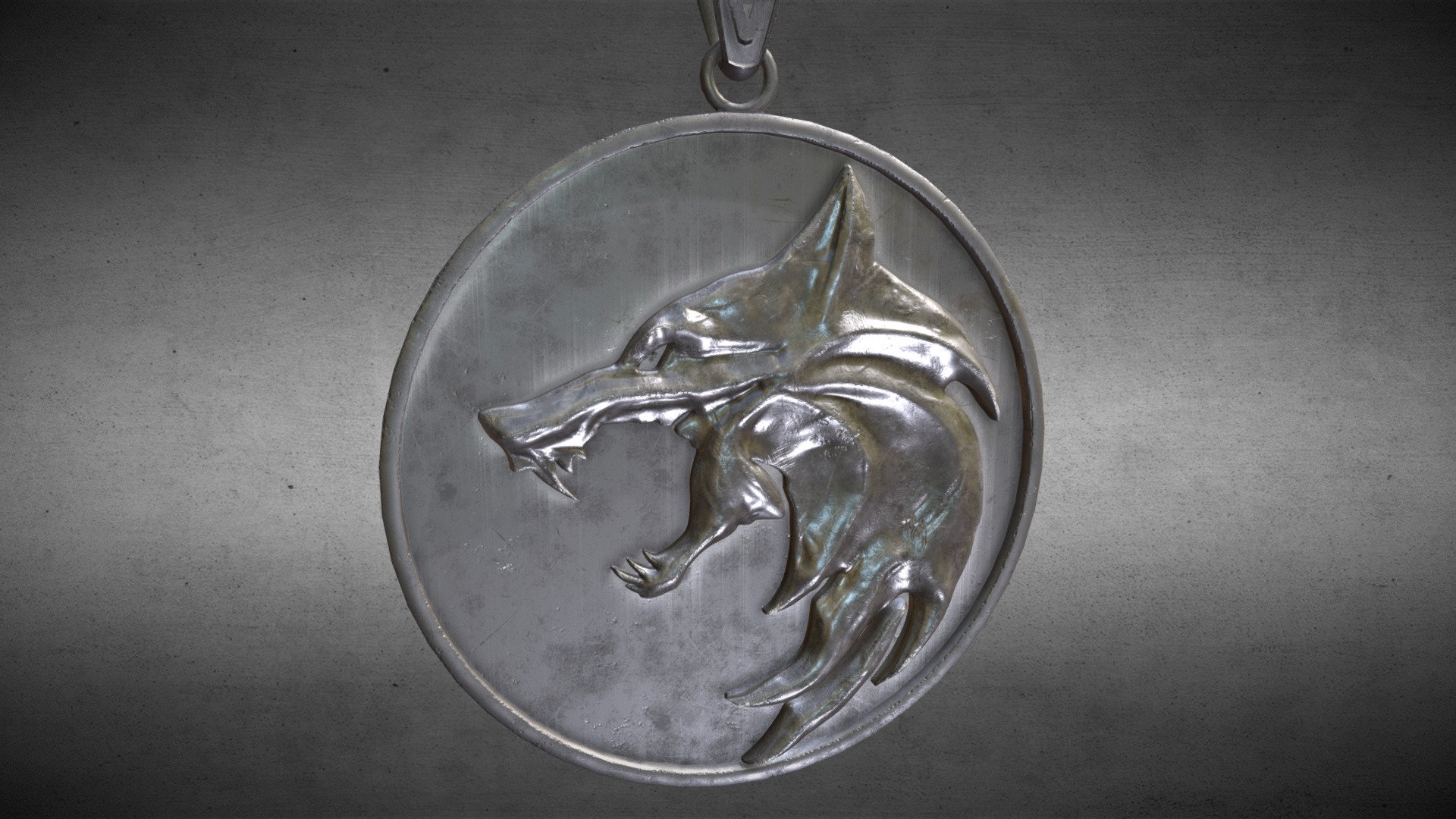 Witcher Wolf Pendant Download Free 3D model by Ikki_3d