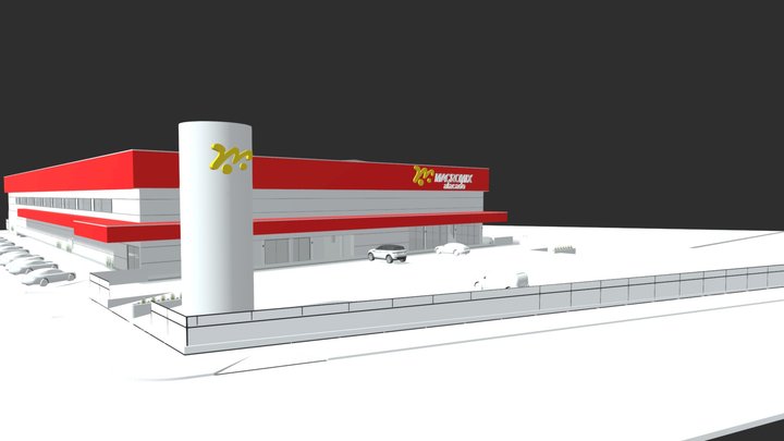 10 Supermercado Imbé Macro 3D Model