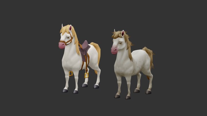 Horses Preview 3D Model