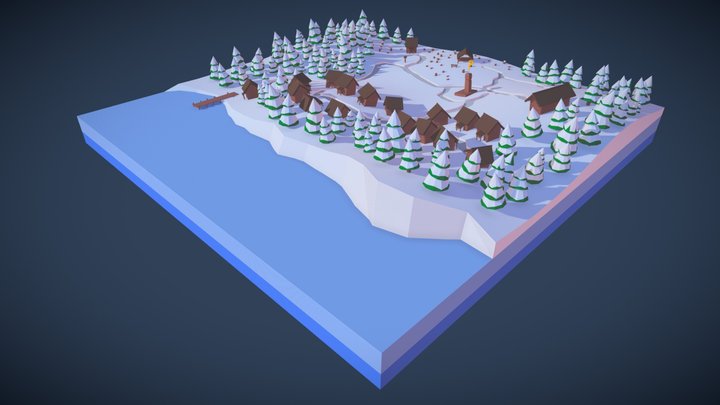 Nothern village 3D Model