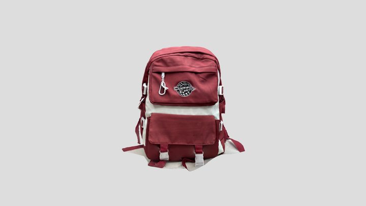 Mochila Malibú Bordó 3D Model