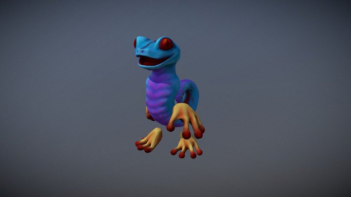 Smiley The Salamander 3D Model