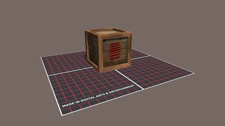 Crate 3D Model