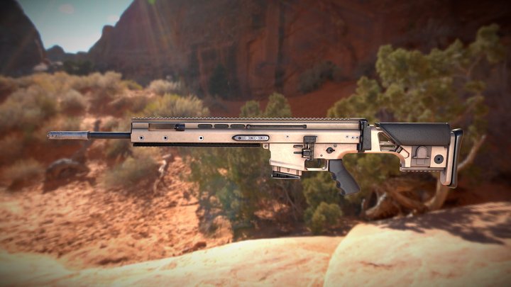 FN SCAR MK 20 SSR 3D Model