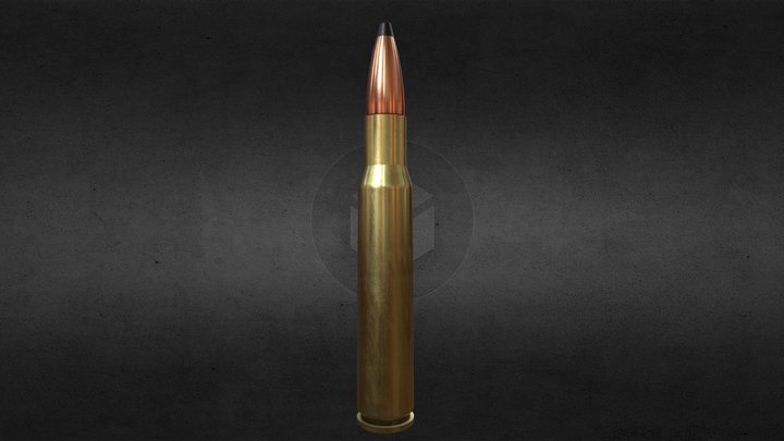 .30-06 Cartridge 3D Model