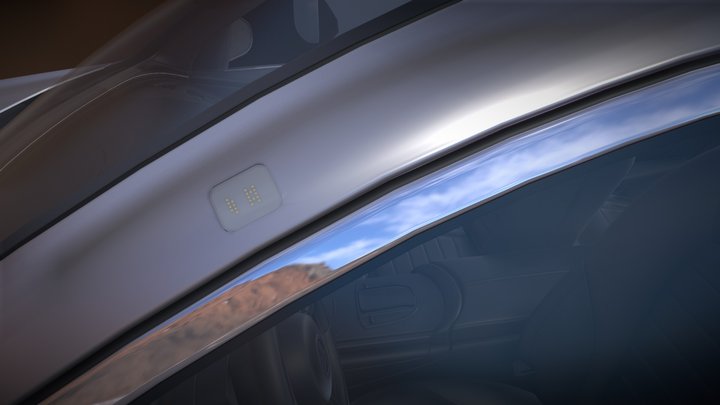 Front Mid and Rear Radar Embedded Radar 3D Model