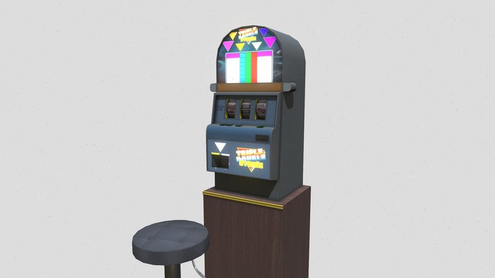 Casino Slot Machines 3D Model
