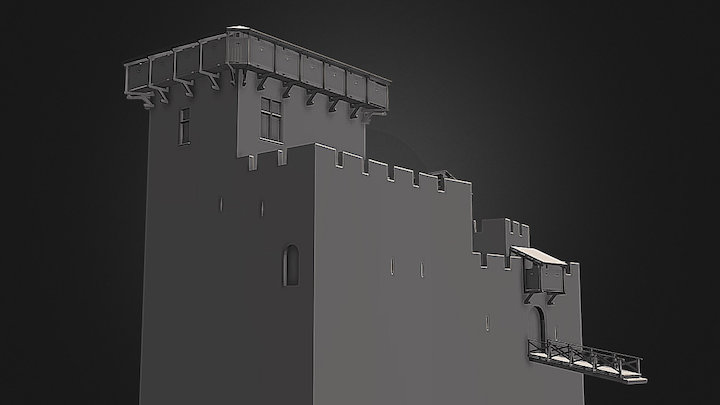 DONJON HAUTPOUL 3D Model