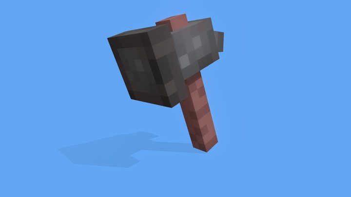 Netherite Hammer 3D Model