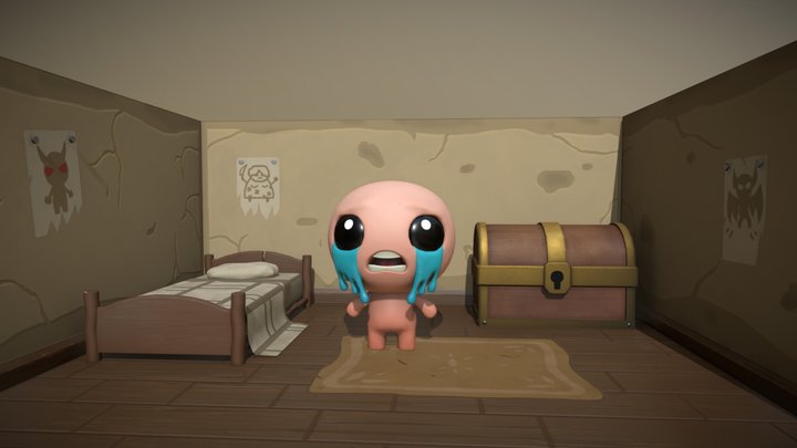 The Binding of Isaac - Isaac 3D Model