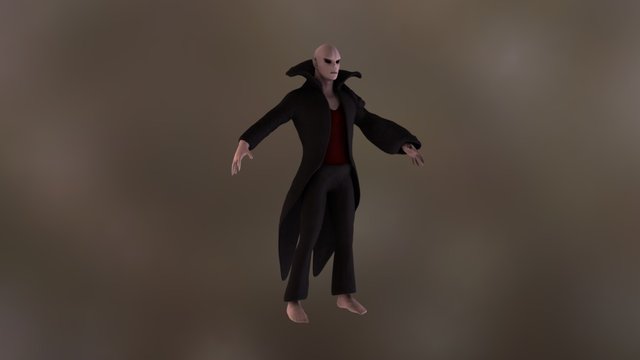 Vampire Done Game Ready 3D Model