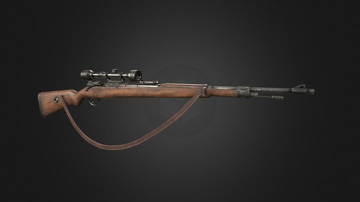 Mauser Rifle 3D Model
