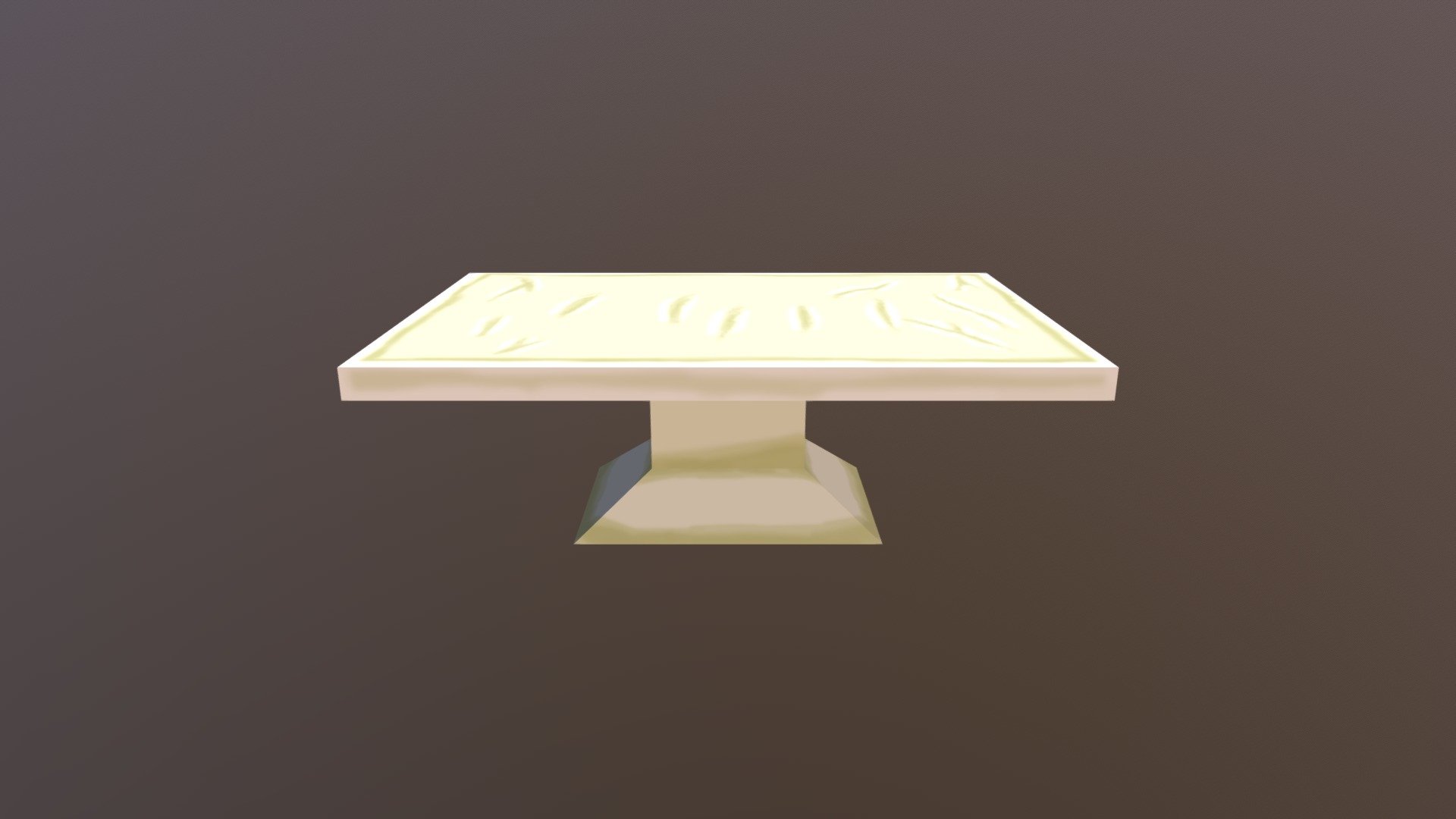 Sandstone Table - 3D model by Víctu (@Victucomacento) [f064e53] - Sketchfab