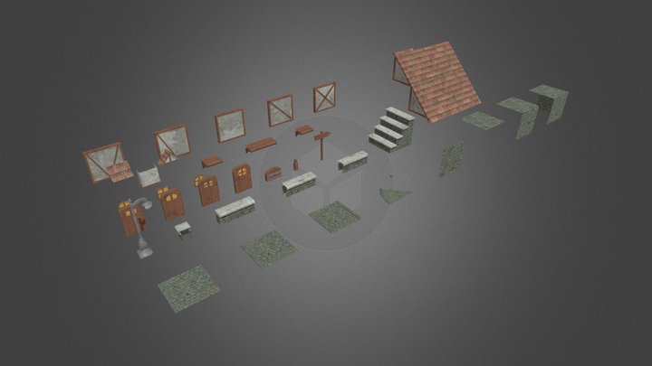 SGD 214 Modular Props Assignment 3D Model