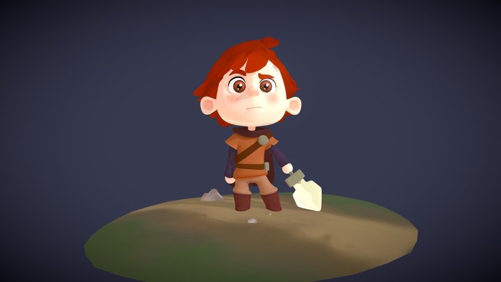 Toon hero 3D Model
