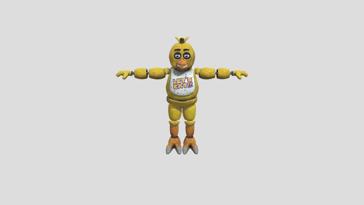 FNaF Chica Help Wanted 3D Model