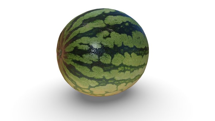 Watermelon Scan Low Poly 3D Model