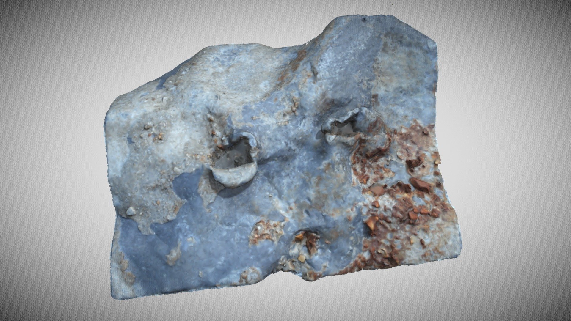 SHIPWRECK Lead Apron from cannon 17th century