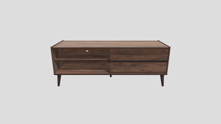 TV STAND WOOD 3D Model