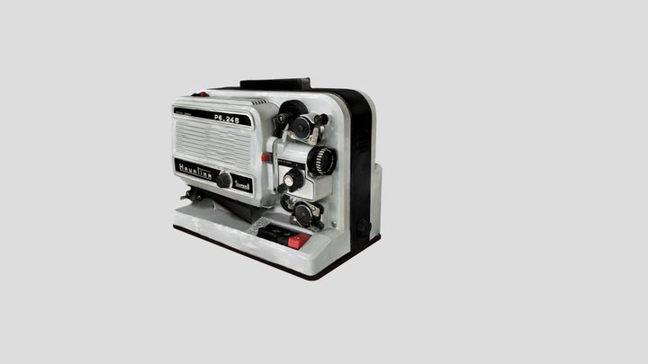 Super8 Vintage Projector 3D Model