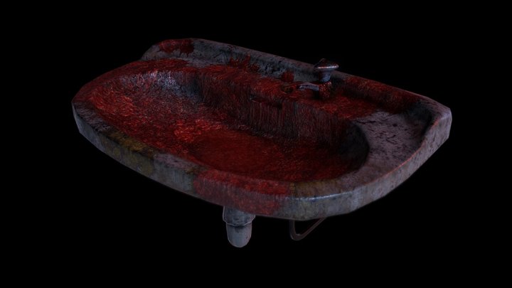 Bloody Disgusting Sink 3D Model