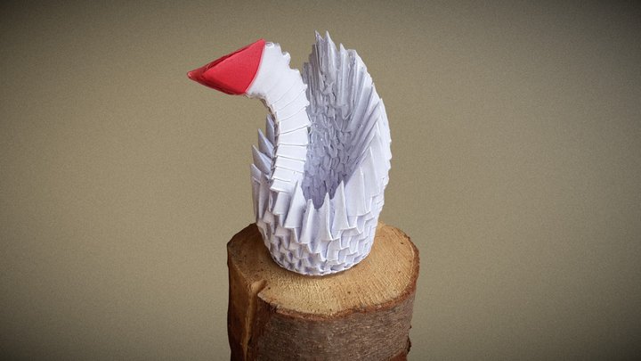 Photogrammetry: paper swan 3D Model