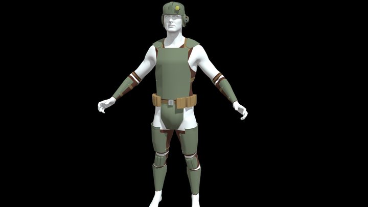 Fallout Light Combat Armor 3D Model