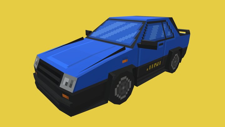Low-Poly - Skyline 2000 Turbo RS 3D Model