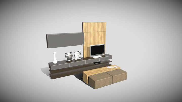 Cabinet TV 3D Model