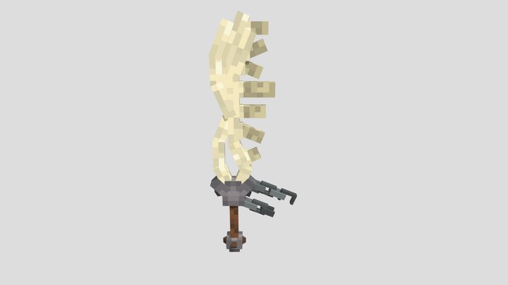 Jaw Bone Great-Sword 3D Model