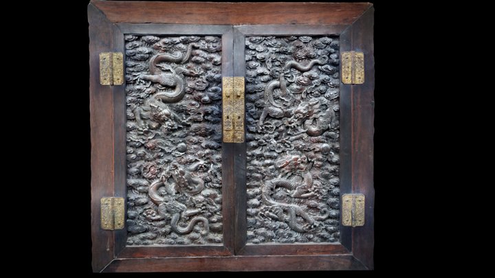 Lot 72 cabinets Zitan Chine Qianlong (1736-1795) 3D Model